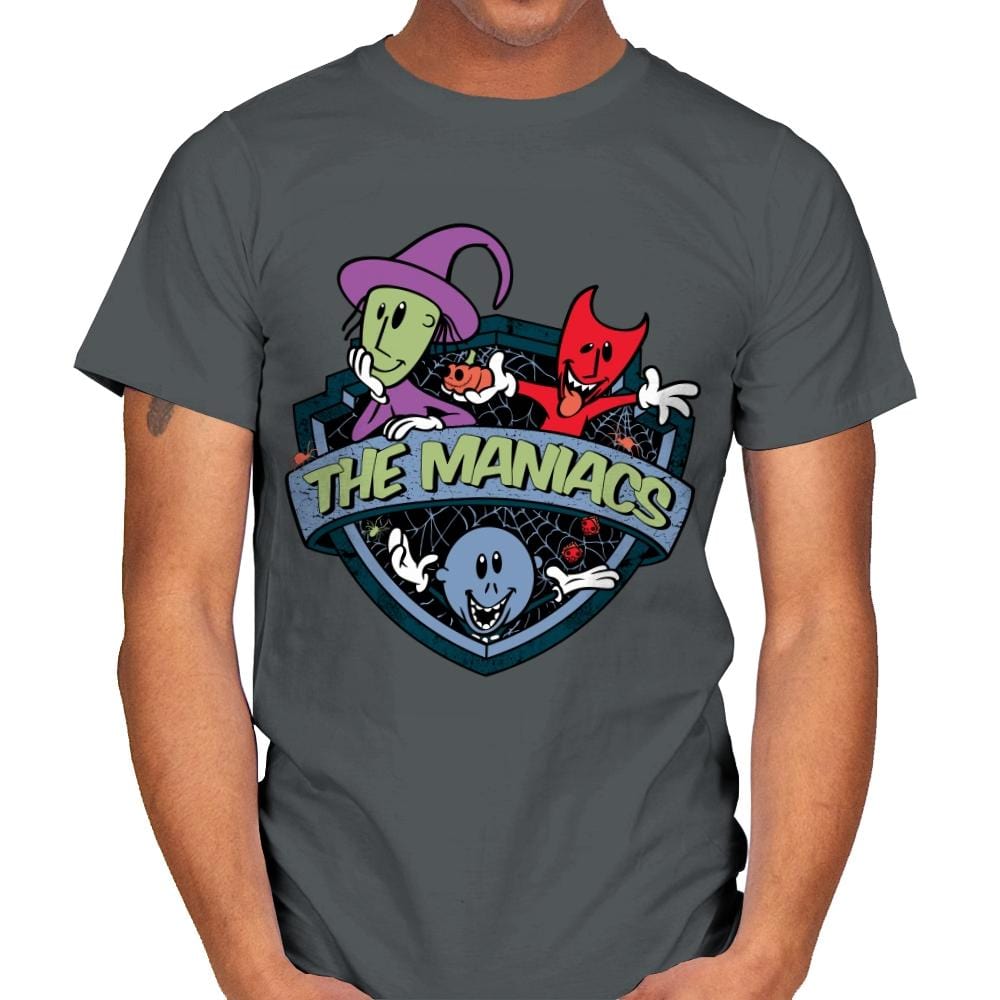 The Maniacs - Mens T-Shirts RIPT Apparel Small / Charcoal