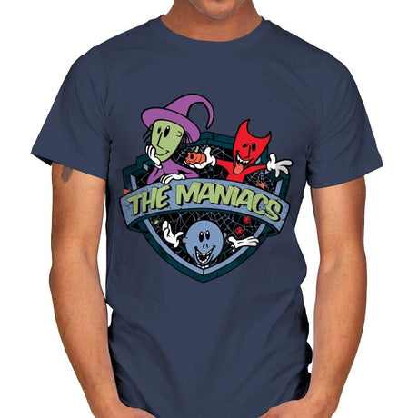 The Maniacs - Mens T-Shirts RIPT Apparel Small / Navy