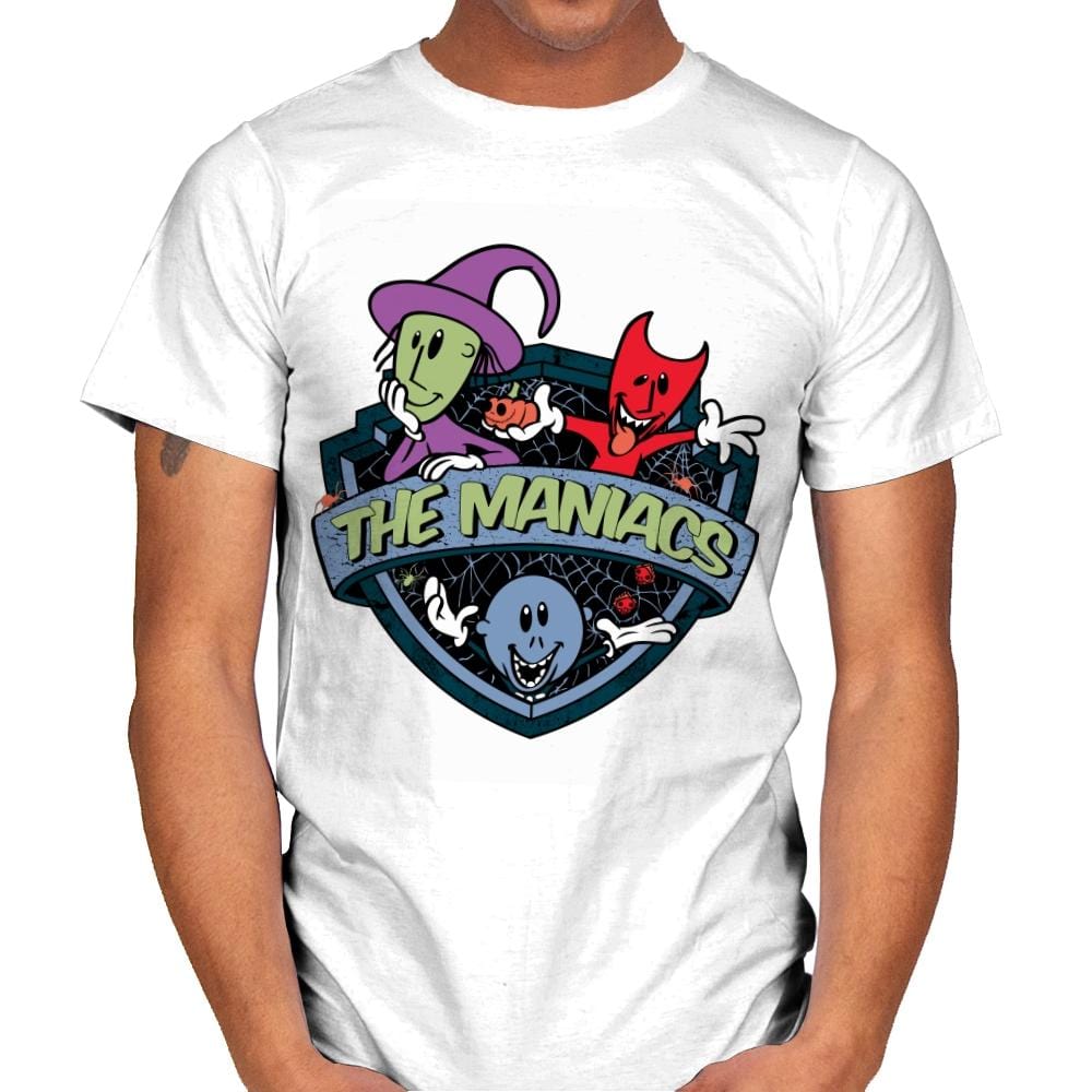 The Maniacs - Mens T-Shirts RIPT Apparel Small / White