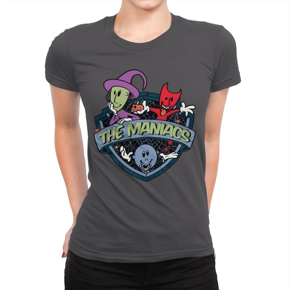 The Maniacs - Womens Premium T-Shirts RIPT Apparel Small / Heavy Metal