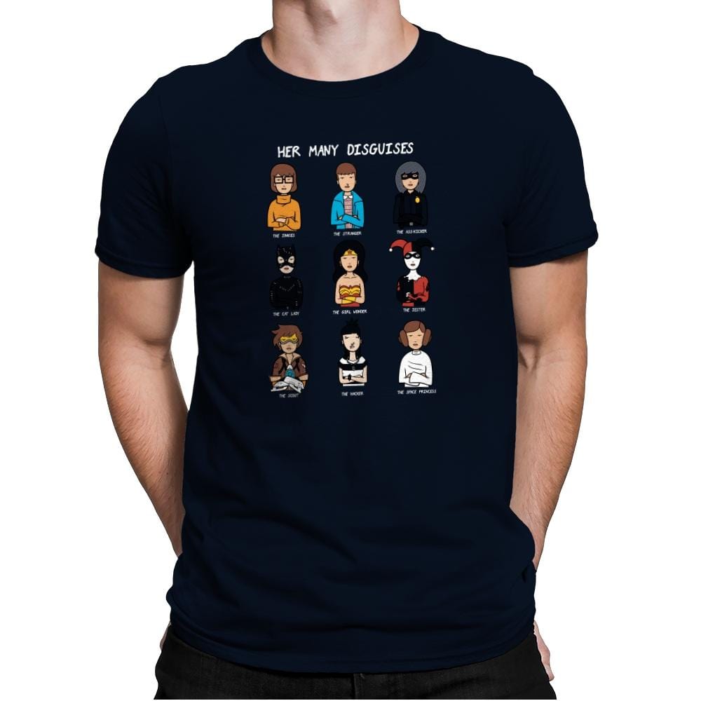 The Many Disguises of a Morgandorfer Exclusive - Mens Premium T-Shirts RIPT Apparel Small / Midnight Navy