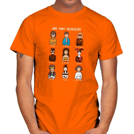 The Many Disguises of a Morgandorfer Exclusive - Mens T-Shirts RIPT Apparel Small / Orange