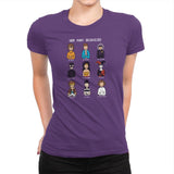 The Many Disguises of a Morgandorfer Exclusive - Womens Premium T-Shirts RIPT Apparel Small / Purple Rush