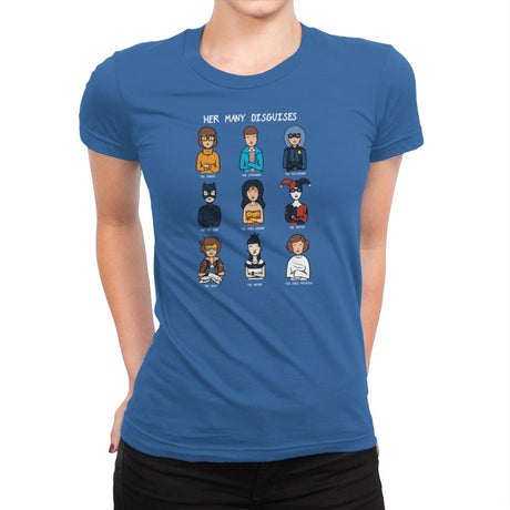 The Many Disguises of a Morgandorfer Exclusive - Womens Premium T-Shirts RIPT Apparel Small / Royal