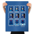 The Many Faces of Cobra Commander - Prints Posters RIPT Apparel 18x24 / Royal