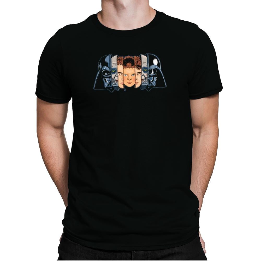 The Many Faces Of Vader Exclusive - Mens Premium T-Shirts RIPT Apparel Small / Black