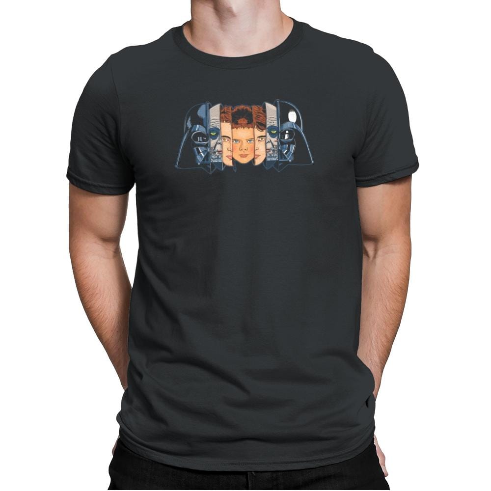 The Many Faces Of Vader Exclusive - Mens Premium T-Shirts RIPT Apparel Small / Heavy Metal