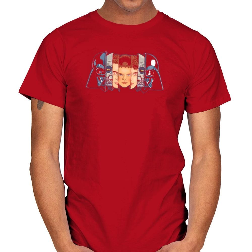 The Many Faces Of Vader Exclusive - Mens T-Shirts RIPT Apparel Small / Red