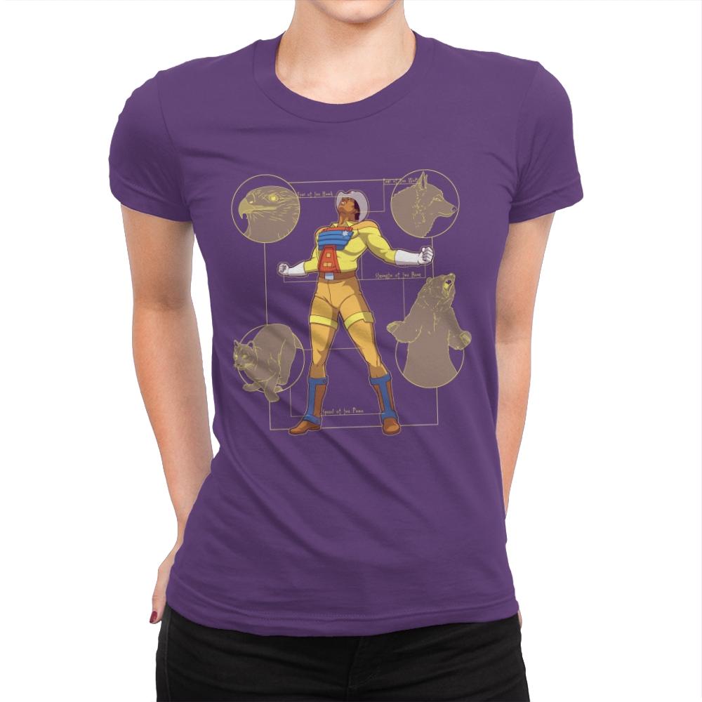 The Marshal - Womens Premium T-Shirts RIPT Apparel Small / Purple Rush