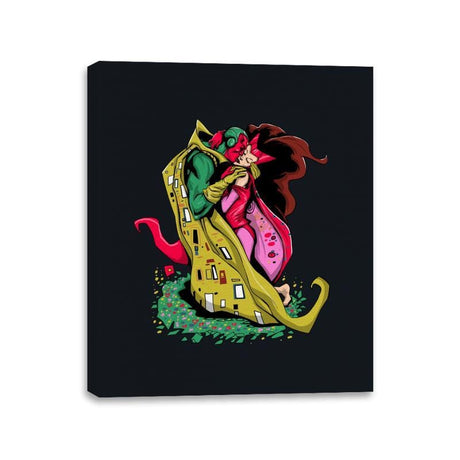 The Marvelous Kiss - Canvas Wraps Canvas Wraps RIPT Apparel 11x14 / Black
