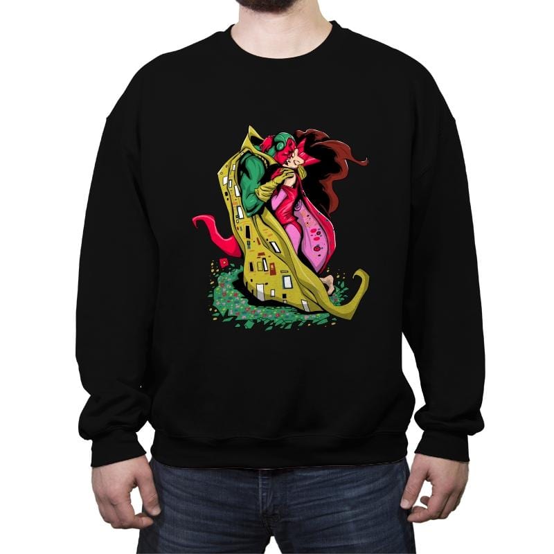 The Marvelous Kiss - Crew Neck Sweatshirt Crew Neck Sweatshirt RIPT Apparel Small / Black