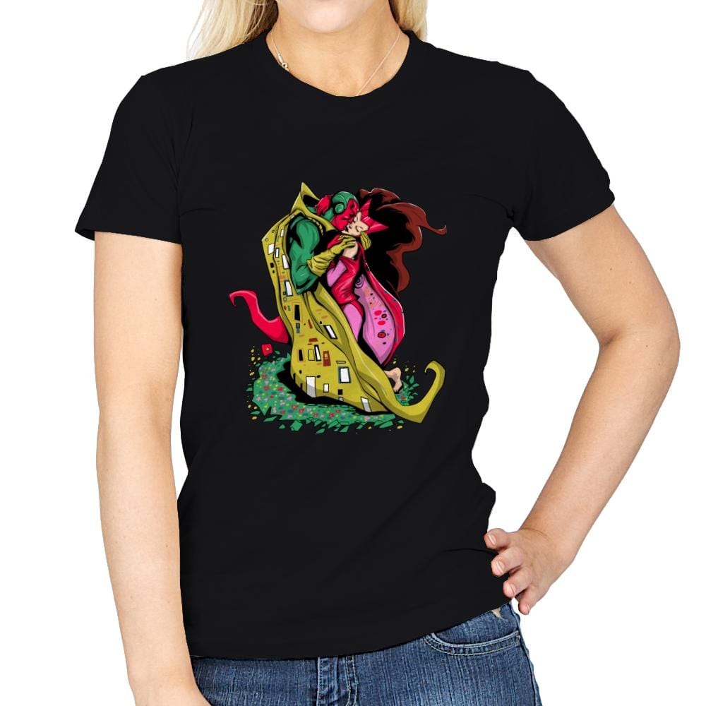 The Marvelous Kiss - Womens T-Shirts RIPT Apparel Small / Black