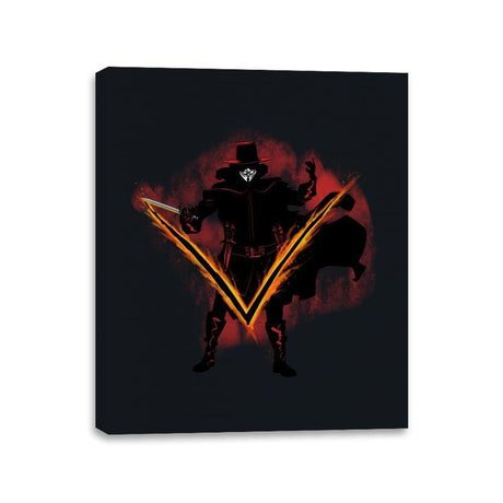 The Mask of V - Canvas Wraps Canvas Wraps RIPT Apparel 11x14 / Black