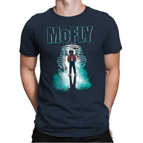 The McFly - Mens Premium T-Shirts RIPT Apparel Small / Indigo