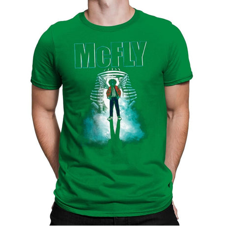 The McFly - Mens Premium T-Shirts RIPT Apparel Small / Kelly Green