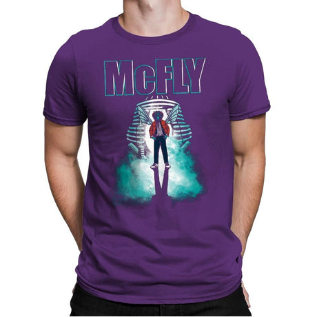 The McFly - Mens Premium T-Shirts RIPT Apparel Small / Purple Rush