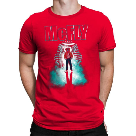 The McFly - Mens Premium T-Shirts RIPT Apparel Small / Red