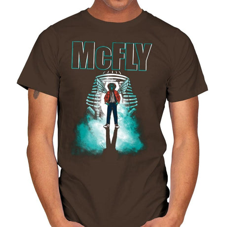 The McFly - Mens T-Shirts RIPT Apparel Small / Dark Chocolate