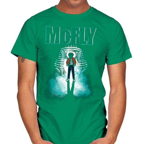 The McFly - Mens T-Shirts RIPT Apparel Small / Kelly Green
