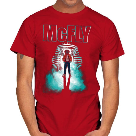 The McFly - Mens T-Shirts RIPT Apparel Small / Red