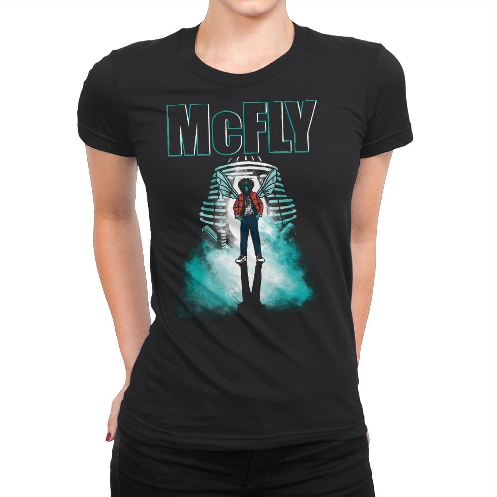 The McFly - Womens Premium T-Shirts RIPT Apparel Small / Black