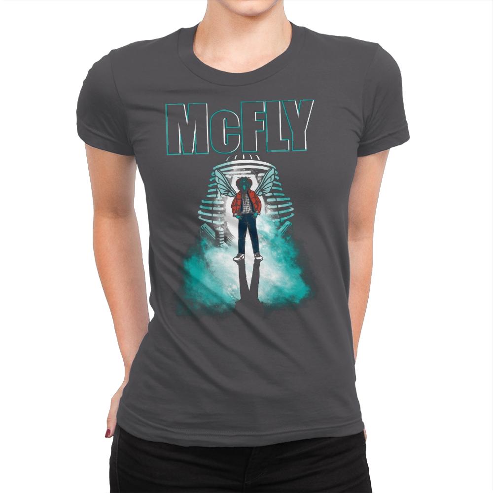 The McFly - Womens Premium T-Shirts RIPT Apparel Small / Heavy Metal