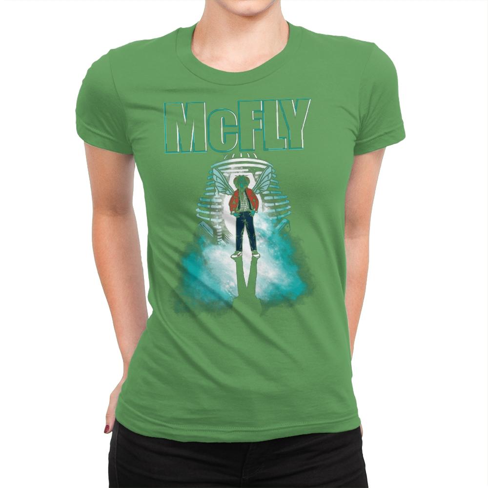 The McFly - Womens Premium T-Shirts RIPT Apparel Small / Kelly Green