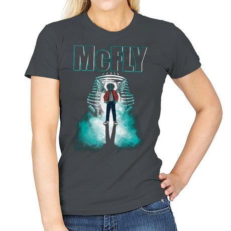 The McFly - Womens T-Shirts RIPT Apparel Small / Charcoal