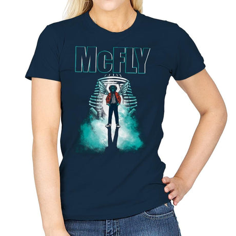 The McFly - Womens T-Shirts RIPT Apparel Small / Navy