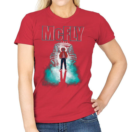 The McFly - Womens T-Shirts RIPT Apparel Small / Red