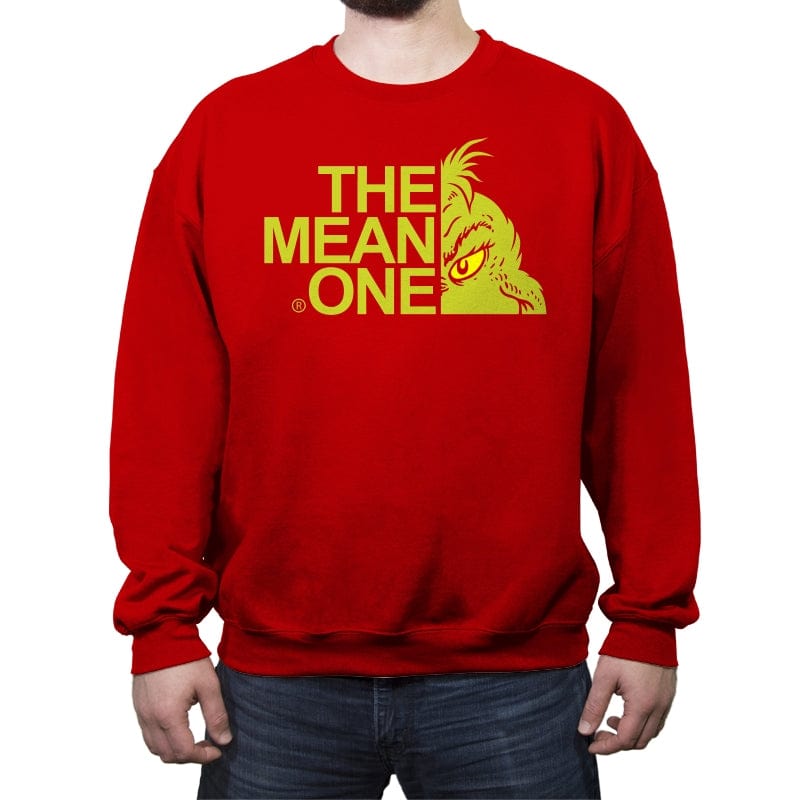 The Mean One - Crew Neck Sweatshirt Crew Neck Sweatshirt RIPT Apparel Small / Red