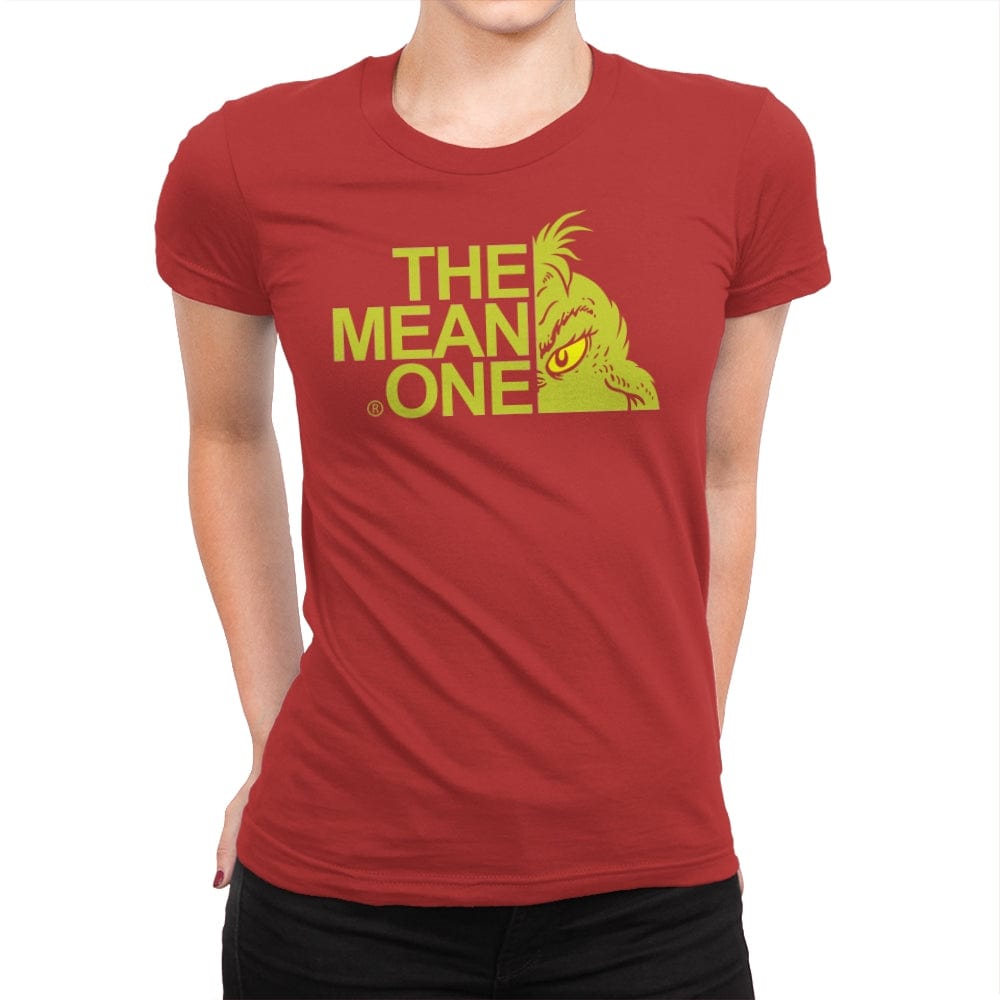 The Mean One - Womens Premium T-Shirts RIPT Apparel Small / Red