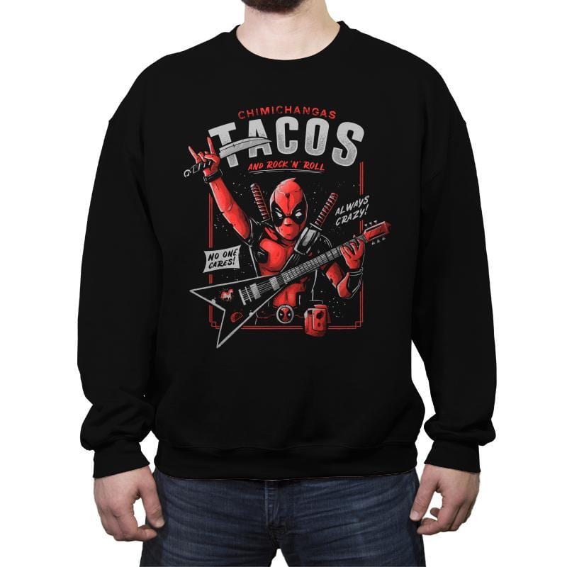 The Mercenary Rockstar - Crew Neck Sweatshirt Crew Neck Sweatshirt RIPT Apparel