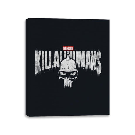 The Metal Punisher - Canvas Wraps Canvas Wraps RIPT Apparel 11x14 / Black