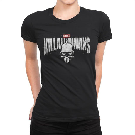 The Metal Punisher - Womens Premium T-Shirts RIPT Apparel Small / Black