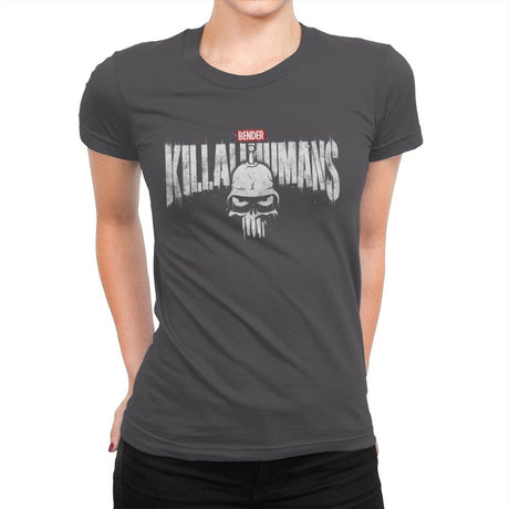 The Metal Punisher - Womens Premium T-Shirts RIPT Apparel Small / Heavy Metal