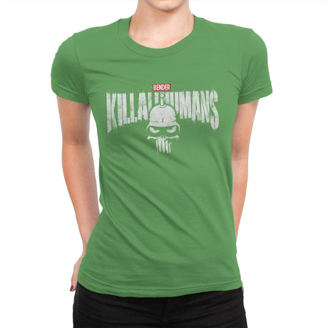 The Metal Punisher - Womens Premium T-Shirts RIPT Apparel Small / Kelly