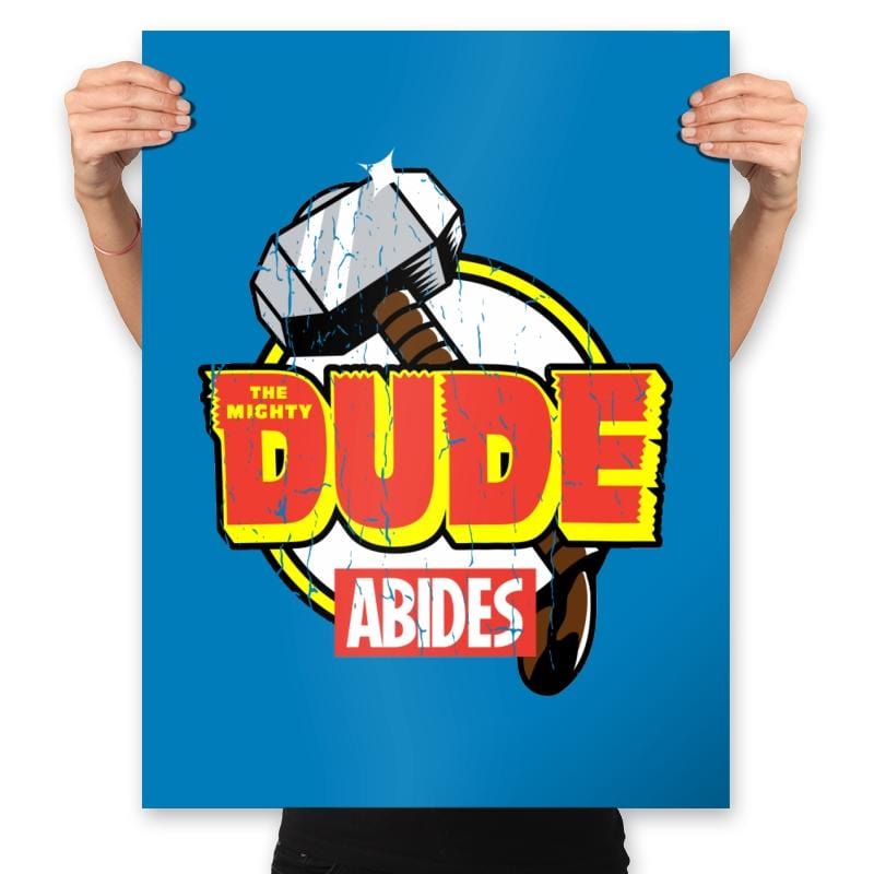 The Mighty Dude  - Prints Posters RIPT Apparel 18x24 / Turquoise