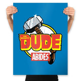 The Mighty Dude  - Prints Posters RIPT Apparel 18x24 / Turquoise