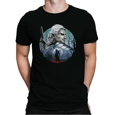 The Monster Hunter - Mens Premium T-Shirts RIPT Apparel Small / Black