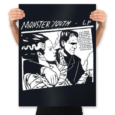 The Monster Youth - Prints Posters RIPT Apparel 18x24 / Black