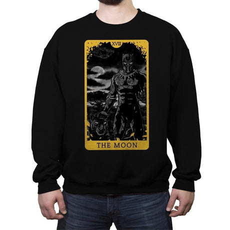 The Moon - Crew Neck Sweatshirt Crew Neck Sweatshirt RIPT Apparel Small / Black