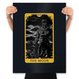 The Moon - Prints Posters RIPT Apparel 18x24 / Black