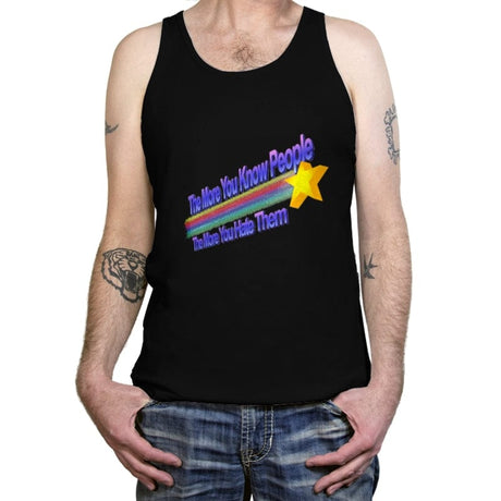 The More You Hate People - Tanktop Tanktop RIPT Apparel X-Small / Black