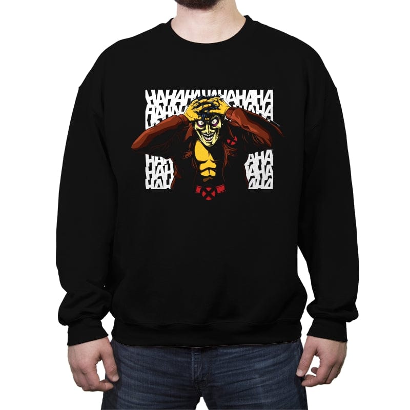The Morphing Joke - Crew Neck Sweatshirt Crew Neck Sweatshirt RIPT Apparel Small / Black