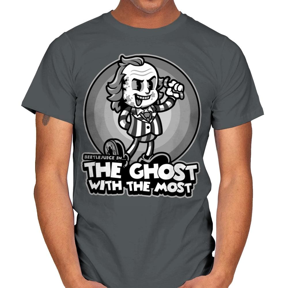 The Most Ghost - Mens T-Shirts RIPT Apparel Small / Charcoal