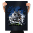 The Moving Star - Prints Posters RIPT Apparel 18x24 / Black