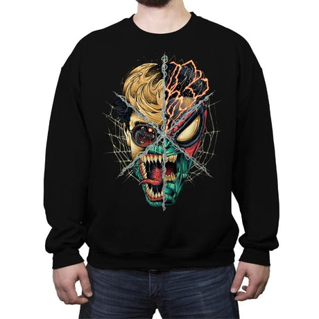 The Multiverse is Calling - Crew Neck Sweatshirt Crew Neck Sweatshirt RIPT Apparel Small / Black