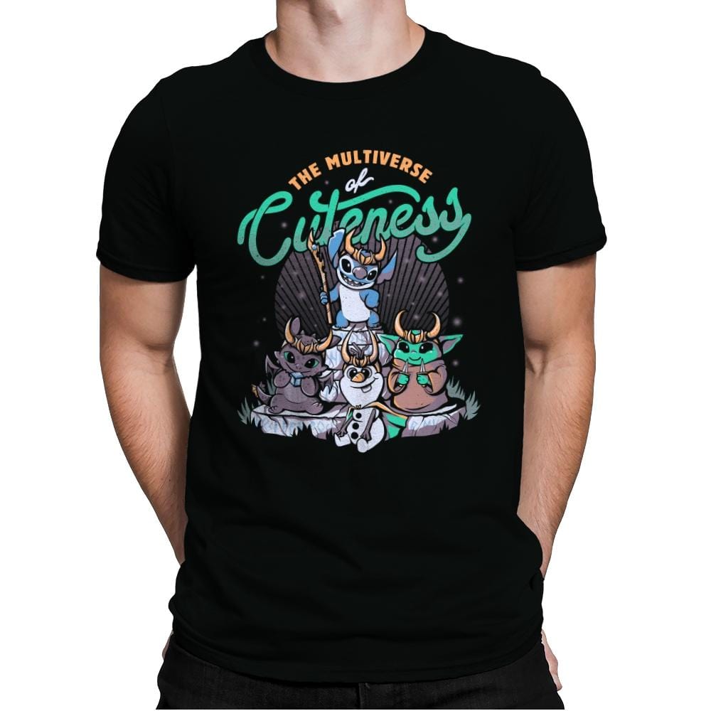 The Multiverse of Cuteness - Mens Premium T-Shirts RIPT Apparel Small / Black