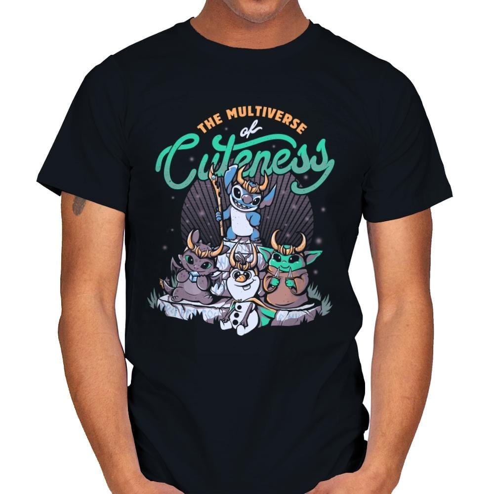 The Multiverse of Cuteness - Mens T-Shirts RIPT Apparel Small / Black